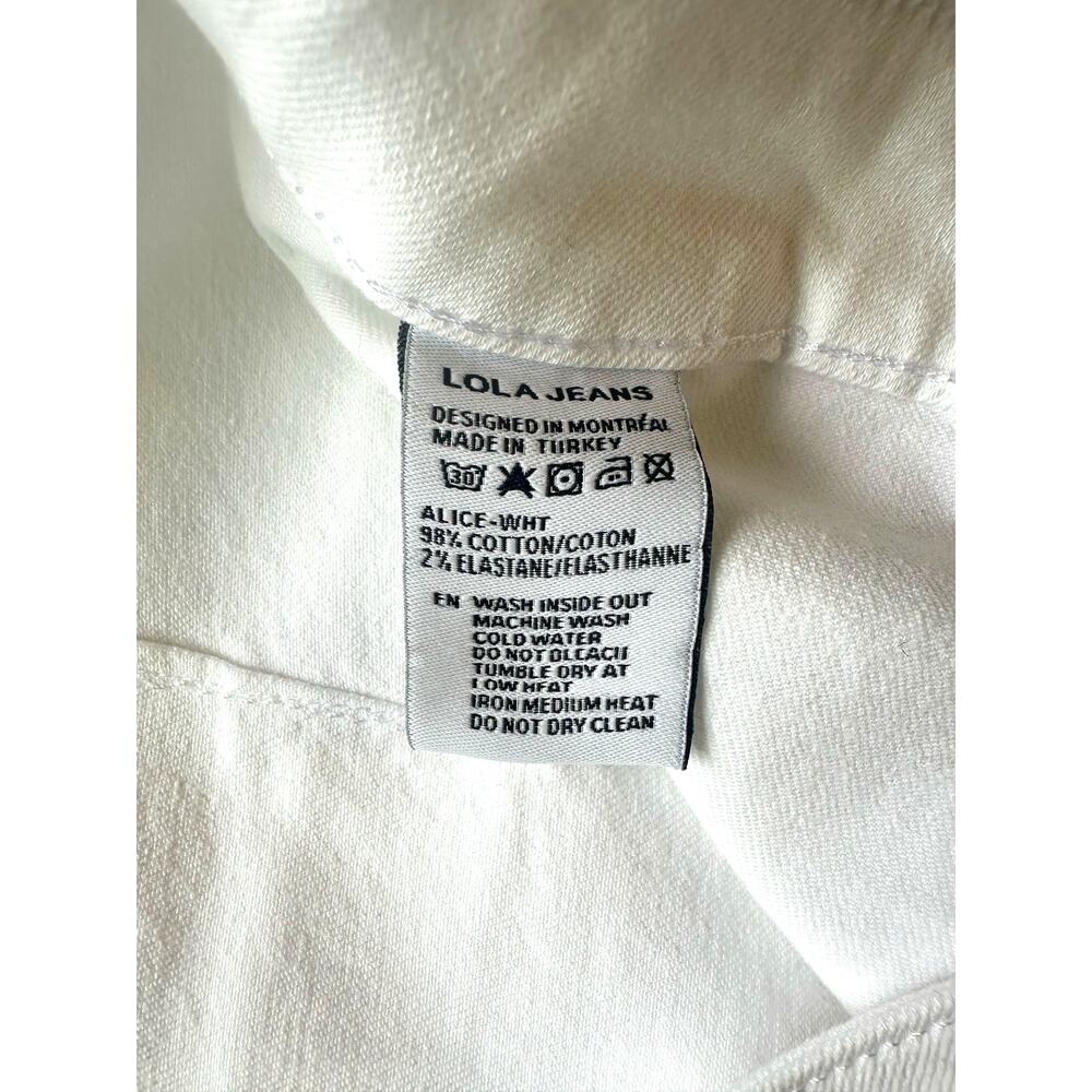 Lola Jeans White High-Rise Flare Jeans NWOT- Size 31 - Picture 6 of 9